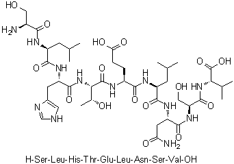 CAS # 1133962-18-1, L-Seryl-L-leucyl-L-histidyl-L-threonyl-L-alpha-glutamyl-L-leucyl-L-asparaginyl-L-seryl-L-valine