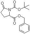 structure of CAS# 113400-36-5, Boc-L-Pyroglutamic acid benzyl ester