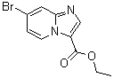 structure of CAS# 1134327-98-2, 7-溴咪唑并[1,2-a]吡啶-3-羧酸乙酯