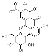 CAS 登录号：113443-70-2, 大黄酸-8-葡萄糖苷钙盐