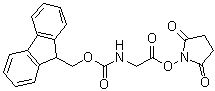structure of CAS# 113484-74-5, N-[(9H-Fluoren-9-ylmethoxy)carbonyl]glycine 2,5-dioxo-1-pyrrolidinyl ester