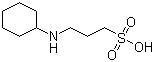 CAS # 1135-40-6, N-Cyclohexyl-3-aminopropanesulfonic acid, 3-(Cyclohexylamino)-1-propanesulfonic acid, CAPS