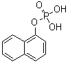 CAS # 1136-89-6, 1-Naphthyl phosphate, Phosphoric acid alpha-naphthyl ester, alpha-Naphthol phosphate, alpha-Naphthyl acid phosphate, alpha-Naphthyl phosphate
