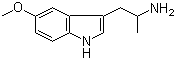 structure of CAS# 1137-04-8, 5-Methoxy-alpha-methyltryptamine