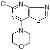 structure of CAS# 1137278-42-2, 4-(5-氯噻唑并[4,5-d]嘧啶-7-基)吗啉