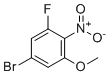 structure of CAS# 1137869-91-0, 5-Bromo-1-fluoro-3-methoxy-2-nitrobenzene