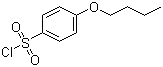 CAS # 1138-56-3, 4-Butoxybenzene-1-sulfonyl chloride, 4-n-Butoxybenzenesulfonyl chloride, 4-(n-Butoxy)benzenesulfonyl chloride