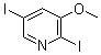 structure of CAS# 1138444-33-3, 2,5-二碘-3-甲氧基吡啶