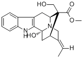 CAS # 114027-38-2, 16-Epivoacarpine, 16-epi-Voacarpine, (16R)-3,17-Dihydroxysarpagan-16-carboxylic acid methyl ester