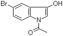 structure of CAS# 114165-30-9, N-乙酰基-5-溴-3-羟基吲哚