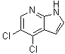 structure of CAS# 1142192-58-2, 4,5-Dichloro-1H-pyrrolo[2,3-b]pyridine