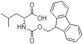 structure of CAS# 114360-54-2, Fmoc-D-leucine