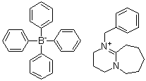 CAS # 114367-12-3, U-CAT 5002, 8-Benzyl-1,8-diazabicyclo(5.4.0)undecenium tetraphenylborate