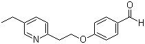 structure of CAS# 114393-97-4, 4-[2-(5-乙基-2-吡啶基)乙氧基]苯甲醛