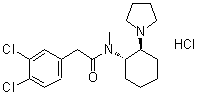 CAS # 114528-79-9, 3,4-Dichloro-N-methyl-N-[(1S,2S)-2-(1-pyrrolidinyl)cyclohexyl]benzeneacetamide monohydrochloride
