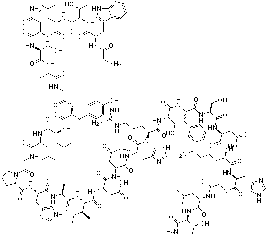 structure of CAS# 114547-31-8, 小鼠促生长激素神经肽-(1-29)