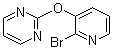 structure of CAS# 1146080-79-6, 2-[(2-溴-3-吡啶基)氧基]嘧啶