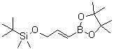 structure of CAS# 114653-19-9, 2-[(1E)-3-[[(叔丁基)二甲基硅烷基]氧基]-1-丙烯基]-4,4,5,5-四甲基-1,3,2-二氧硼杂环戊烷