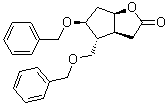 structure of CAS# 114826-79-8, (3aS,4R,5S,6aR)-Hexahydro-5-(phenylmethoxy)-4-[(phenylmethoxy)methyl]-2H-cyclopenta[b]furan-2-one