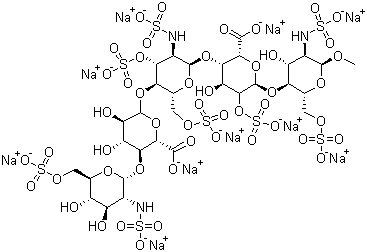 structure of CAS# 114870-03-0, 磺达肝癸钠