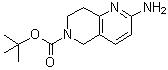 structure of CAS# 1149333-40-3, 2-氨基-7,8-二氢-1,6-萘啶-6(5H)-羧酸叔丁酯