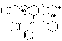 structure of CAS# 115250-39-0, 四苄基伏格列波糖