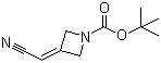 structure of CAS# 1153949-11-1, 3-(氰基亚甲基)氮杂环丁烷-1-甲酸叔丁酯