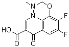 CAS # 115551-41-2, 9,10-Difluoro-2,3-dihydro-3-methyl-7-oxo-7H-pyrido[3,2,1-ij][4,1,2]benzoxadiazine-6-carboxylic acid