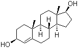 CAS # 1156-92-9, 4-Androstenediol, 4-Androstene-3beta,17beta-diol, Androst-4-ene-3beta,17beta-diol, 4-Androstene-3beta,17beta-diol