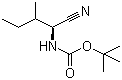 CAS # 115654-61-0, (S)-N-Boc-Isoleucinenitrile, (1-Cyano-2-methylbutyl)carbamic acid tert-butyl ester