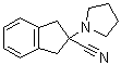 CAS # 1157501-73-9, 2,3-Dihydro-2-(1-pyrrolidinyl)-1H-indene-2-carbonitrile