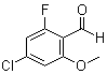 structure of CAS# 1158916-85-8, 4-氯-2-氟-6-甲氧基苯甲醛