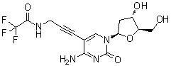 structure of CAS# 115899-38-2, 2'-Deoxy-5-[3-[(trifluoroacetyl)amino]-1-propynyl]cytidine