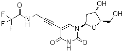structure of CAS# 115899-40-6, 2'-脱氧-5-[3-[(2,2,2-三氟乙酰基)氨基]-1-丙炔-1-基]尿苷