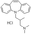 CAS 登录号：1159-80-4, 5-[3-(二甲基氨基)-2-甲基丙基]-5H-二苯并[b,f]氮杂卓盐酸盐