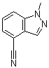 structure of CAS# 1159511-43-9, 1-Methyl-1H-indazole-4-carbonitrile
