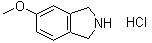 structure of CAS# 1159822-61-3, 2,3-二氢-5-甲氧基-1H-异吲哚盐酸盐