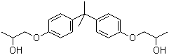 CAS # 116-37-0, Bisphenol A bis(2-hydroxypropyl) ether, 1,1'-[(1-Methylethylidene)bis(4,1-phenyleneoxy)]bis-2-propanol, 1,1'-[Isopropylidenebis(p-phenyleneoxy)]di-2-propanol, 1,1'-Isopropylidenebis[4-(2-hydroxypropoxy)benzene], 1,1'-[Isopropylidenebis(p-phenyleneoxy)]di-2-propanol