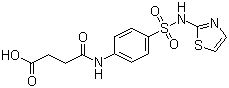 丁二酰磺胺噻唑分子结构 (CAS 116-43-8)
