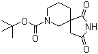 structure of CAS# 1160246-76-3, 1,3-二氧代-2,7-二氮杂螺[4.5]癸烷-7-羧酸叔丁酯