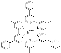 CAS # 1160297-49-3, Tris[3-(4-methyl-2-pyridinyl)[1,1'-biphenyl]-4-yl]-iridium