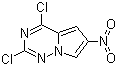 CAS # 1160995-45-8, 2,4-Dichloro-6-(nitro)pyrrolo[2,1-f][1,2,4]triazine