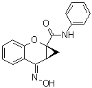 CAS # 1161205-27-1, (1aS,7E,7aS)-7,7a-Dihydro-7-(hydroxyimino)-N-phenylbenzo[b]cyclopropa[e]pyran-1a(1H)-carboxamide