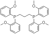 CAS # 116163-96-3, 1,3-Bis[bis(2-methoxyphenyl)phosphino]propane, 1,1'-(1,3-Propanediyl)bis[1,1-bis(2-methoxyphenyl)phosphine]
