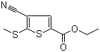 CAS # 116170-84-4, Ethyl 4-cyano-5-(methylthio)thiophene-2-carboxylate, Ethyl 4-cyano-5-methylsulfanylthiophene-2-carboxylate