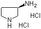 structure of CAS# 116183-81-4, (R)-3-氨基吡咯烷二盐酸盐