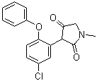 structure of CAS# 1162120-35-5, 3-(5-氯-2-苯氧基苯基)-1-甲基-2,4-吡咯烷二酮