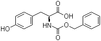 structure of CAS# 1164-16-5, N-苄氧羰基-L-酪氨酸