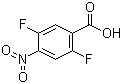 structure of CAS# 116465-48-6, 2,5-Difluoro-4-nitrobenzoic acid