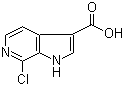 structure of CAS# 1167055-41-5, 7-Chloro-1H-pyrrolo[2,3-c]pyridine-3-carboxylic acid